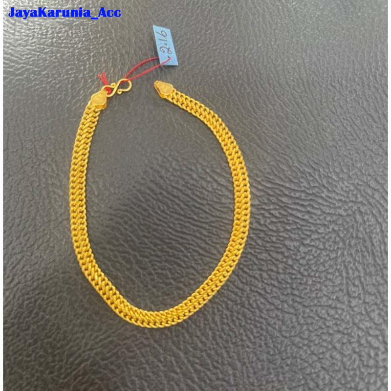 Promo.....Gelang emas asli 24karat kadar 875 model moca simpel Ada Surat gratis dompet