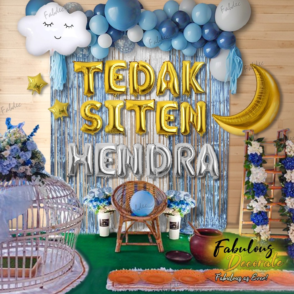 (LUVIES) Fabulous Decorate Set Dekorasi Tema Tedak Siten / Tedak Siten Tema Hewan / Hiasan Tedak Sit
