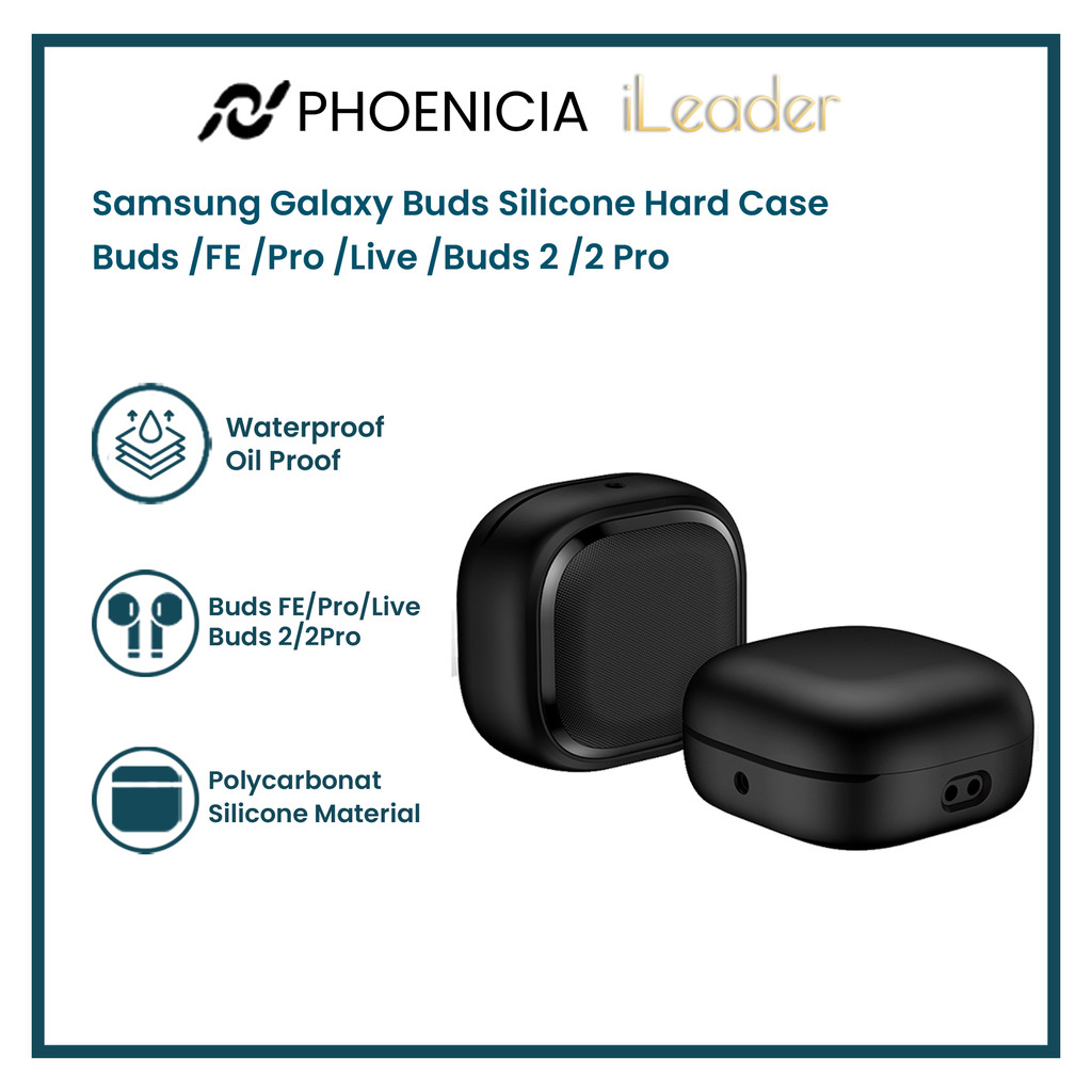 iLeader Samsung Galaxy Buds FE/Core Case Silicone Hard Protective Case for Samsung Galaxy Buds Pro /