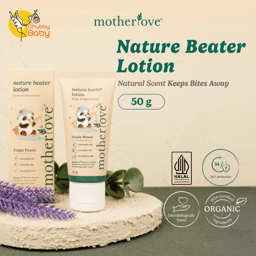 Motherlove Nature Beater Lotion - Lotion Anti Nyamuk Bayi & Anak