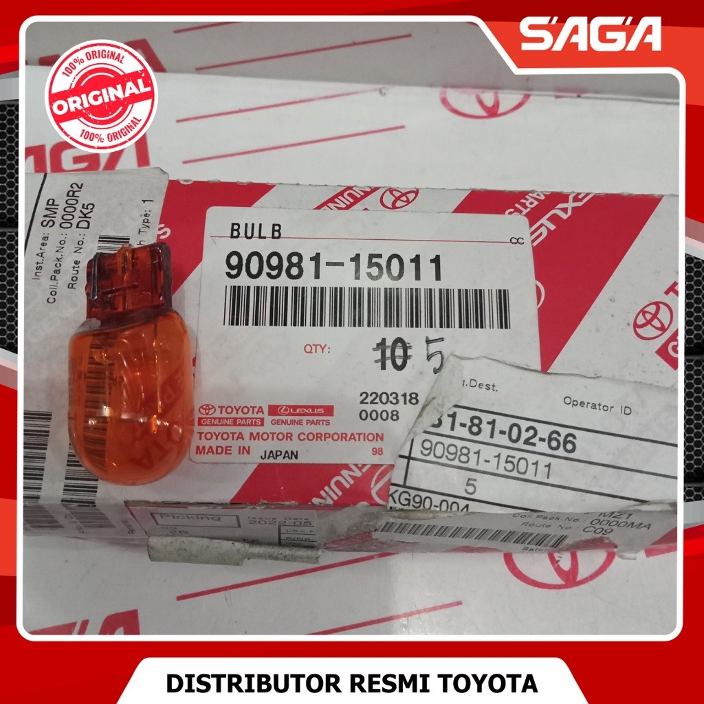 SAGA | Bohlam Lampu Sein Depan Innova Reborn Original 90981-15011