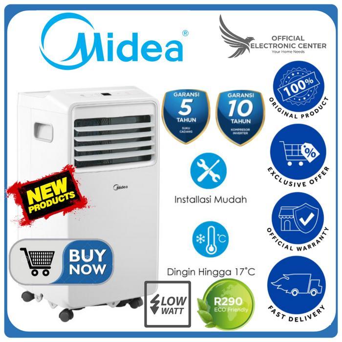 AC PORTABLE MIDEA MPHA-05CRN7 MPHA 05CRN7 05CRN7 1/2 PK LOW WATT FAST COOLING SUPER VIRUS KILLER MID