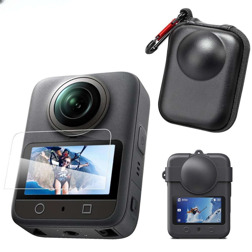 For DJI Osmo 360 Bag, Lens Protector Case Cover Tempered Glass Screen Protection for DJI Osmond 360 