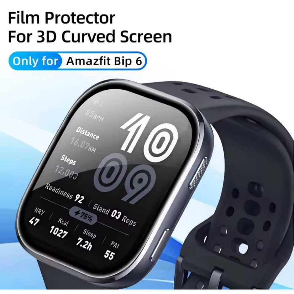 ANTI GORES AMAZFIT BIP 6 XIAOMI AMAZFIT BIP 6 BIP6 FULL COVER SCREEN PET PMMA SCREEN GUARD PROTECTOR