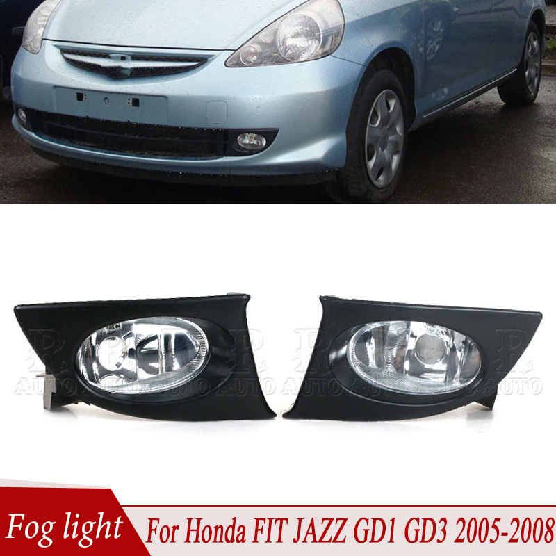 Lampu Kabut Bumper Depan R-AUTO Tanpa Bohlam, Aksesoris Mobil Untuk HONDA FIT JAZZ GD1 GD3 2005 2006