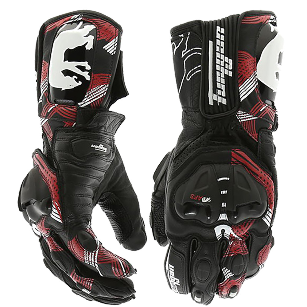 Furygan Motorcycle Gloves Men's Leather Motocross Racing Glove Bicycle Cycling Motorbike Ring Glove 