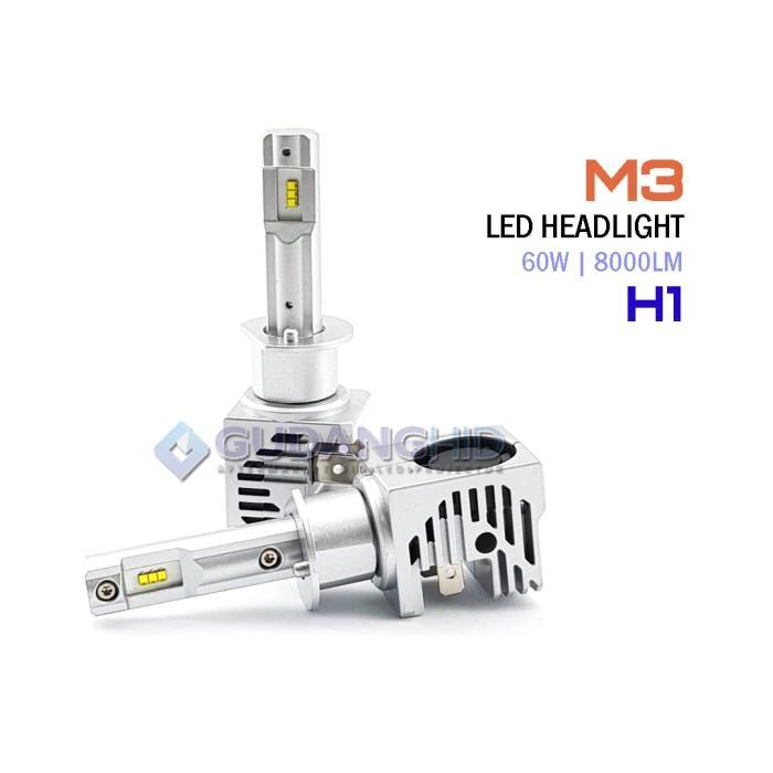Lampu LED Mobil M3 Luxeon ZES H1 H3 H4 H7 H11 HB3 HB4 HIR2 60W 8000LM Car Red - H1