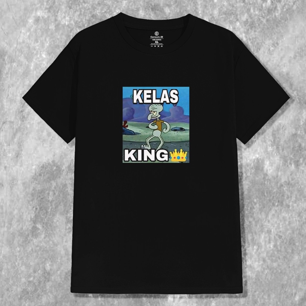 PL.OFC | Kaos Kelas King Tshirt WA Meme Stiker WA Terbaru Keren Murah