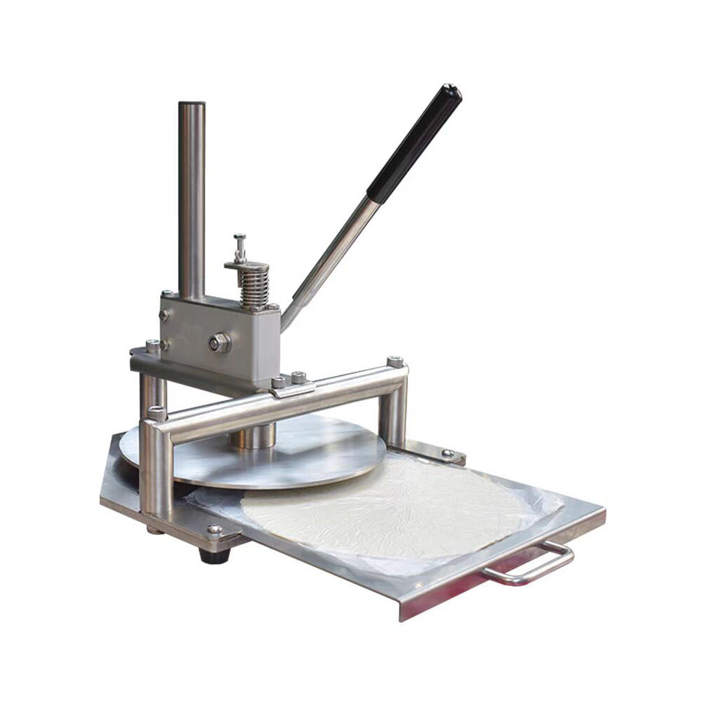 Manual Pizza Former Dough Press Machine Stainless Steel Dough Flattening Machine Commercial Food Pro