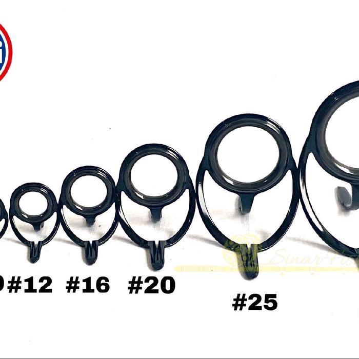 Ring Guide Fuji Kolongan Fuji Kaki 2 Harga Ecer Custom Joran - Hitam, #10