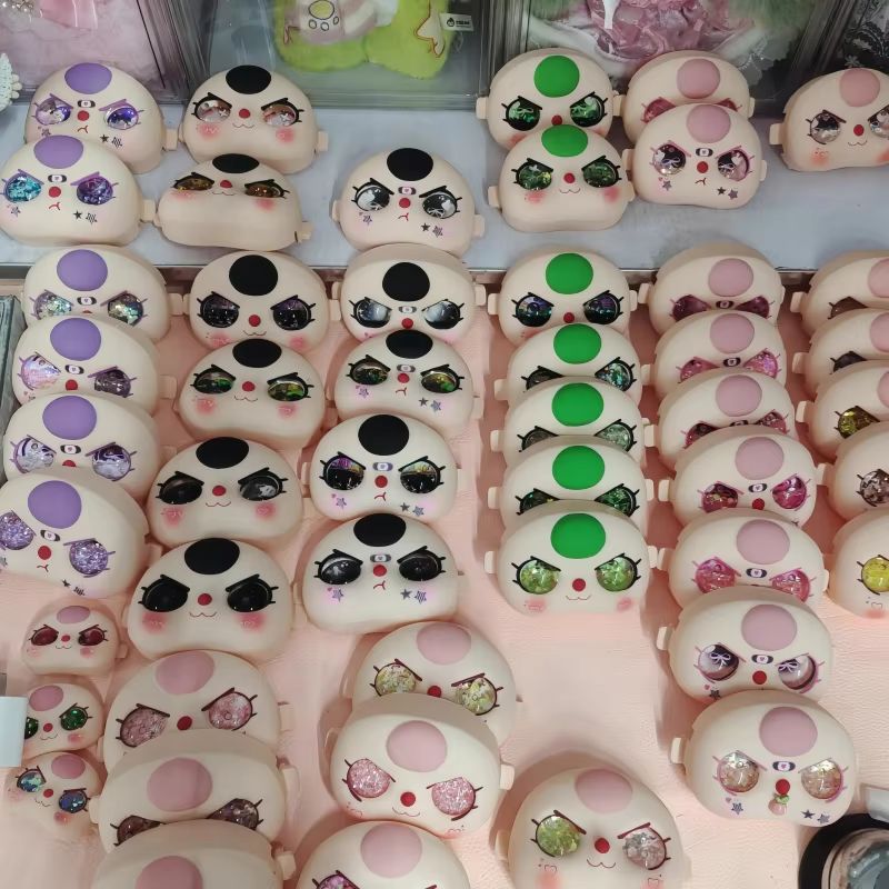 Suitable For 400% Baby Three And Crystal Eye Face Shell Expression Handmade  Baby Three Vinylfaces S