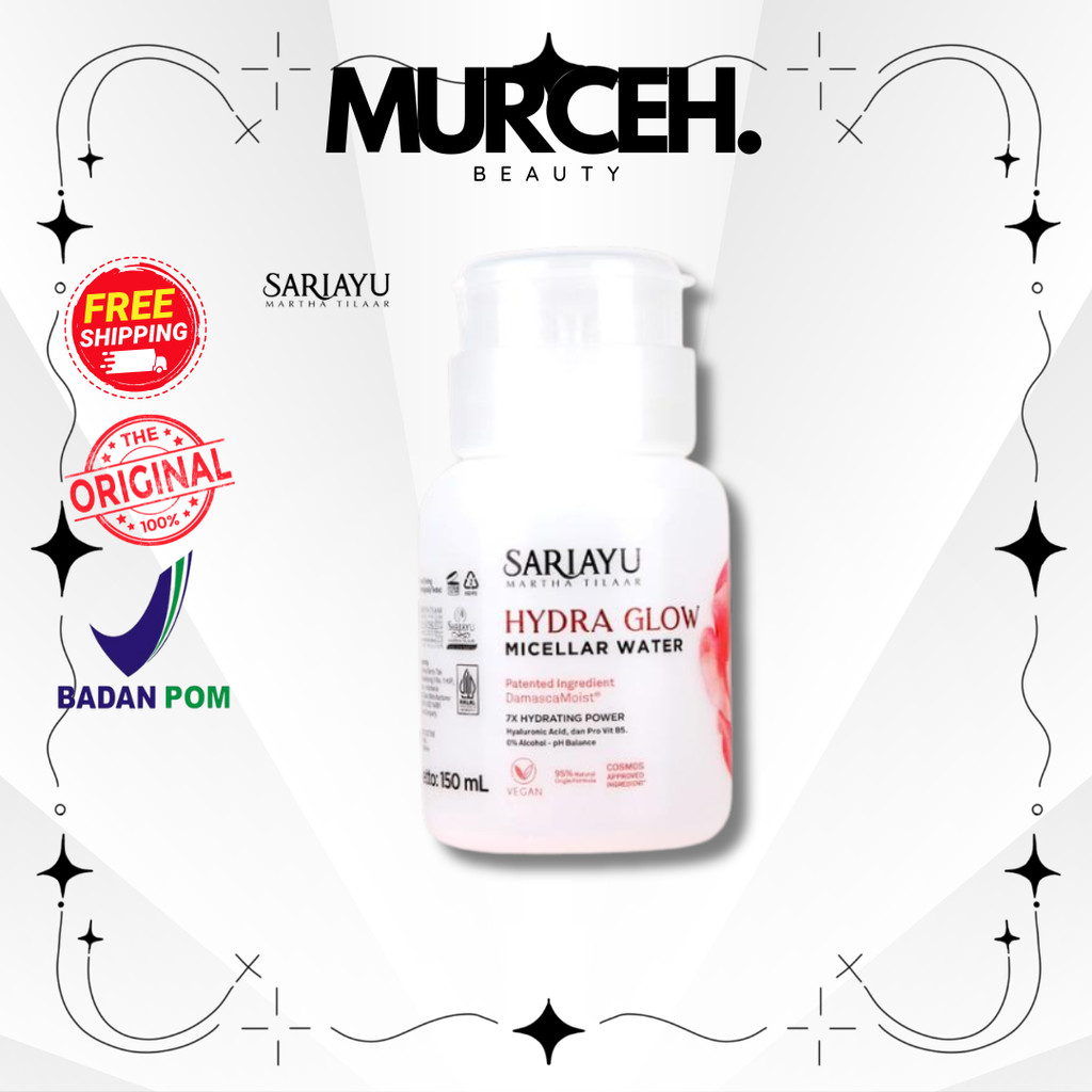 [MURCEH] Sariayu Hydra Glow Micellar Water 200GR |  Membersihkan Make Up | Semua Jenis Kulit
