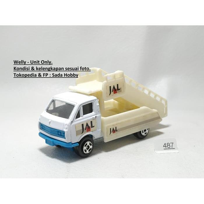 Vintage Toyota Hiace Staircase JAL Welly Diecast Miniatur