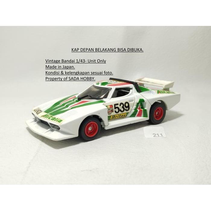 Bandai Japan Skala 1/43 Lancia Stratos Turbo Rally Vintage