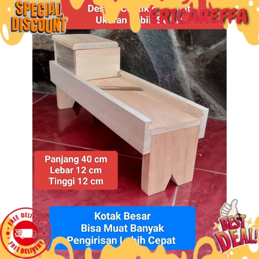 Pengiris bawang JATI BELANDA Ukuran BESAR/ Irisan bawang merah/Pengiris serbaguna TERMURCE  DPR