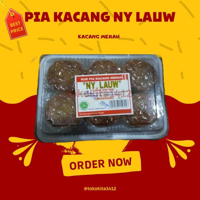 Mooncake Ny Lauw Kue Pia Ny Lauw Phia Kue Bulan Halal - Kacang Merah