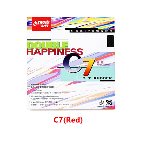 DHS C7 table tennis rubber Defensive Loop Spin pips-out topsheet OX DHS ping pong sponge