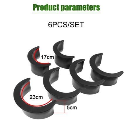 6Pcs/Set Poket Plastik Meja Billiard Karet Kecilin Lobang Meja Biliar Meja Billiard Pocket Biliar