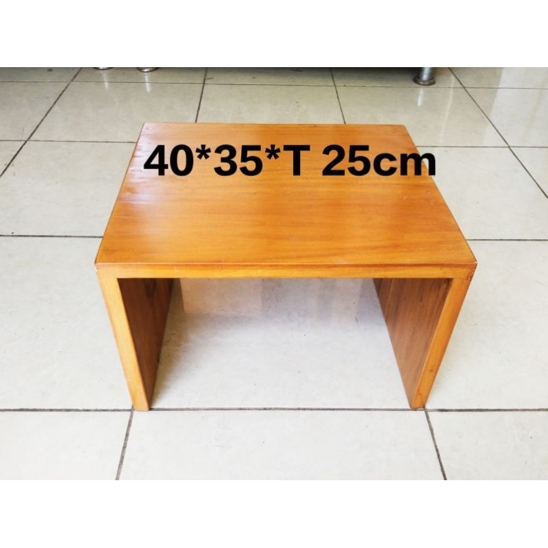 Stand Monitor / Laptop Kayu 40×35×T25 cm – Meja Dudukan Monitor Meja Minimalis