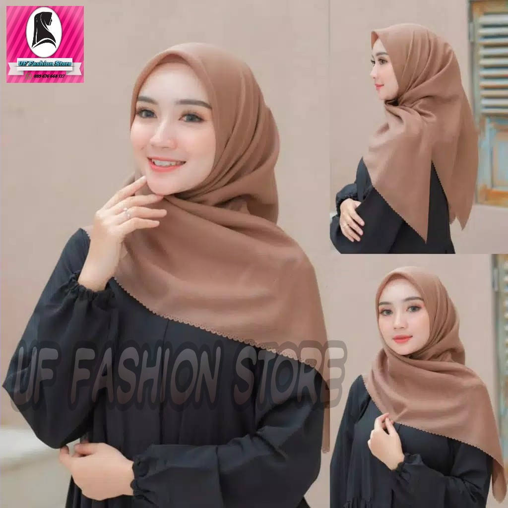 VOAL LASER CUT  HIJAB SEGIEMPAT  VOAL LASER CUT  JILBAB VOAL LASER CUT