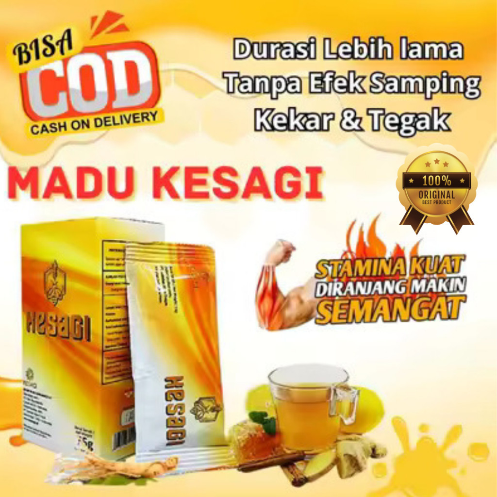 KESAGI ORIGINAL - Madu Serbuk Herbal Stamina Pria Dewasa Kuat Tahan Lama