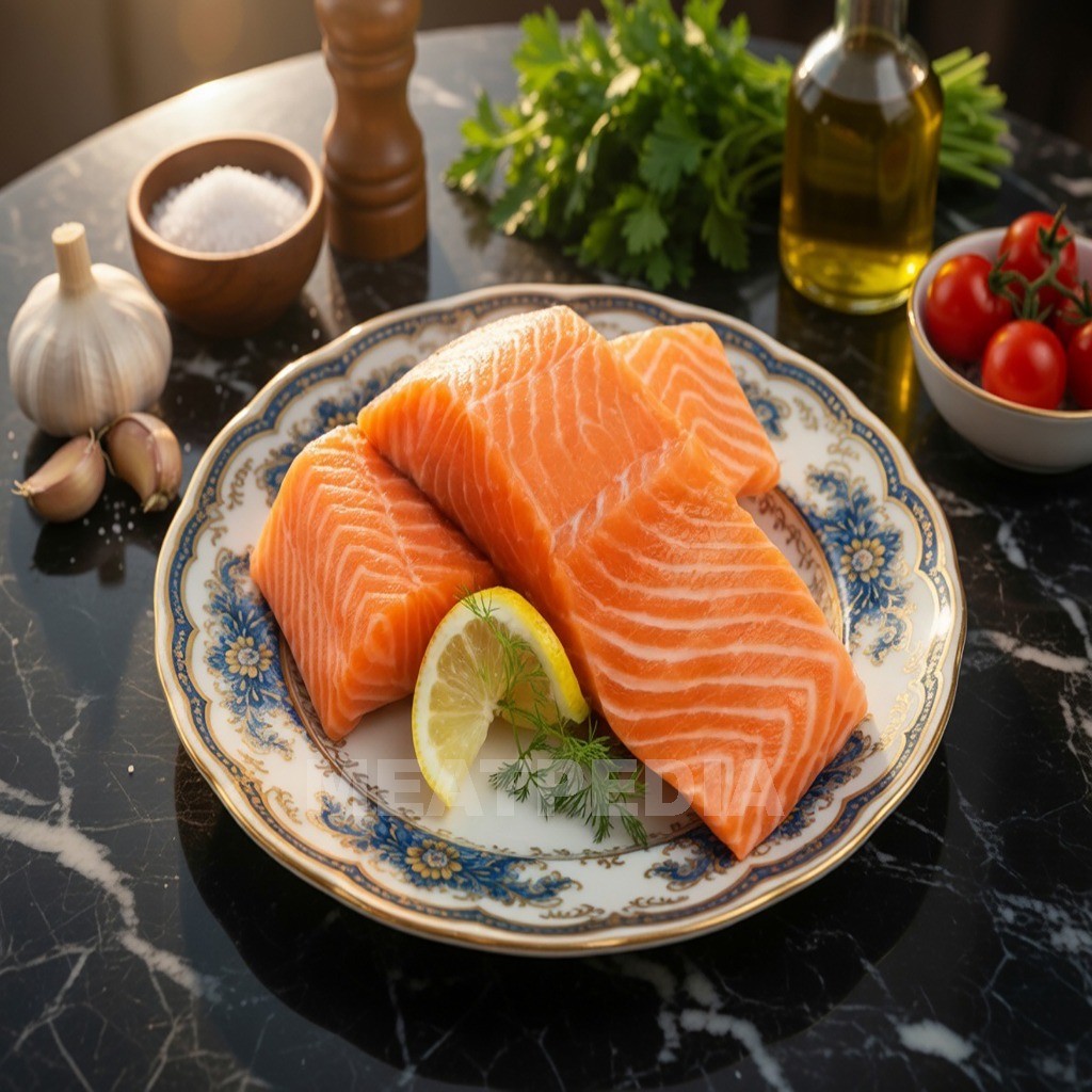 Ikan Salmon Fillet - Salmon Fish Fillet Frozen 200gr