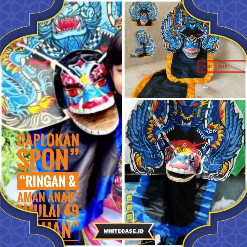 WTS Barongan Caplokan Spon Anak Murah | Mainan Reog Ponorogo AM