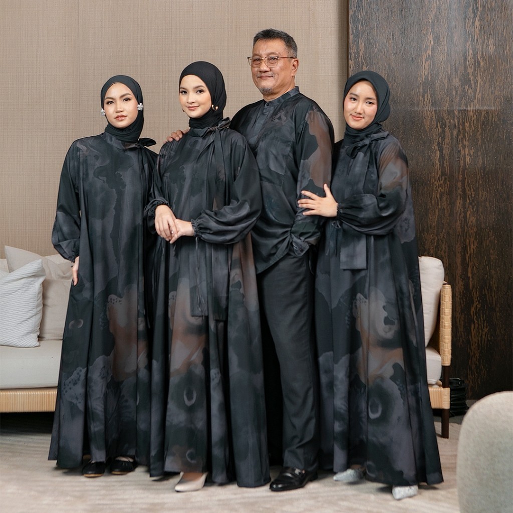 Lozy Hijab - Sefira Sarimbit Series (Family Set Dress Koko Dewasa Anak Koleksi Raya Bahan Cool Touch