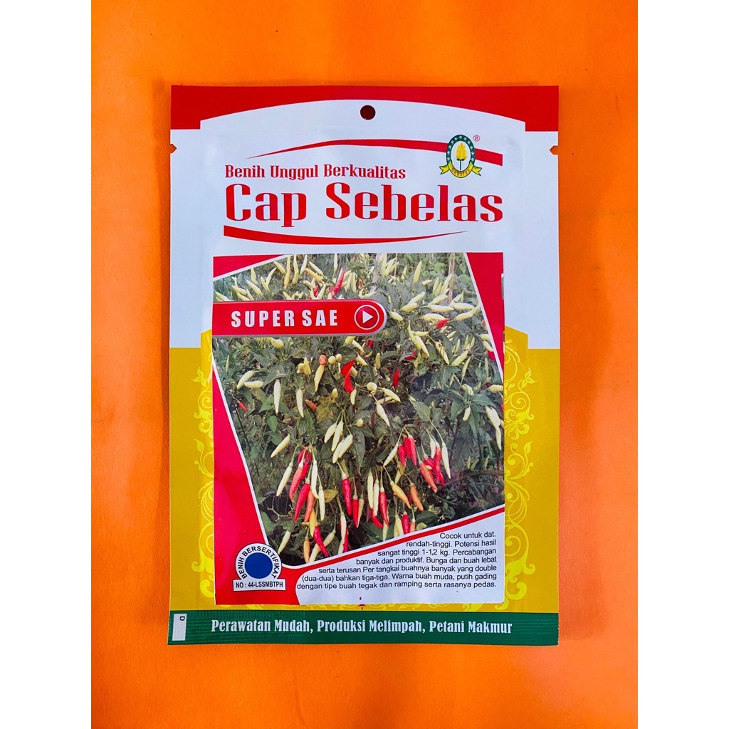 Benih Cabe Cabai Rawit SUPER SAE isi 10gr dari Cap Sebelas