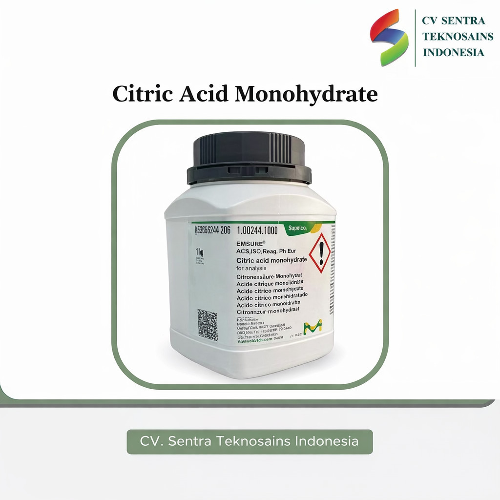 Citric Acid Monohydrate Merck / Citric Acid Monohidrat / Asam Sitrat PA ecer 1gr