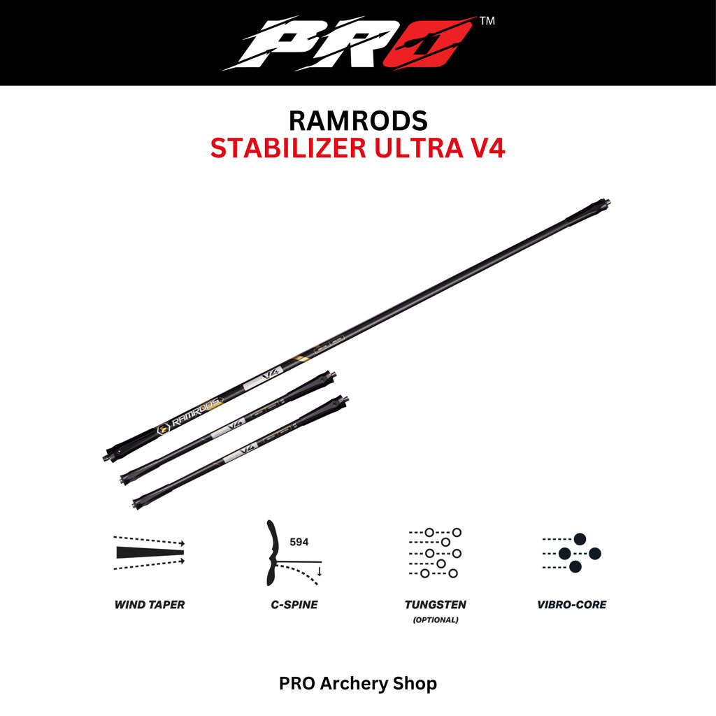 STABILIZER RAMRODS ULTRA V4 STABILIZER ULTRA V4 RECURVE STANDARD BOW ALAT PANAHAN