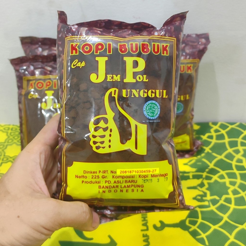 Kopi JP Jempol Unggul 225 gr Kopi Robusta Bubuk Asli Lampung