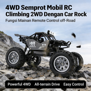 Climbing Car RC Rock Fungsi Mainan Mobil Remote Off-Road 2WD 4WD Semprot