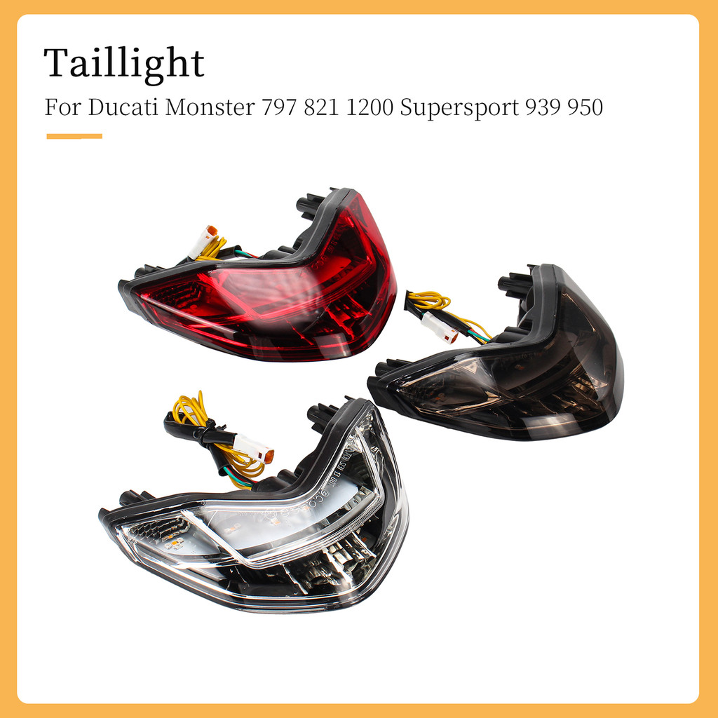 Lampu Belakang LED Terintegrasi Untuk Aksesoris Motor Ducati Supersport 939/950 Monster 797 Monster 