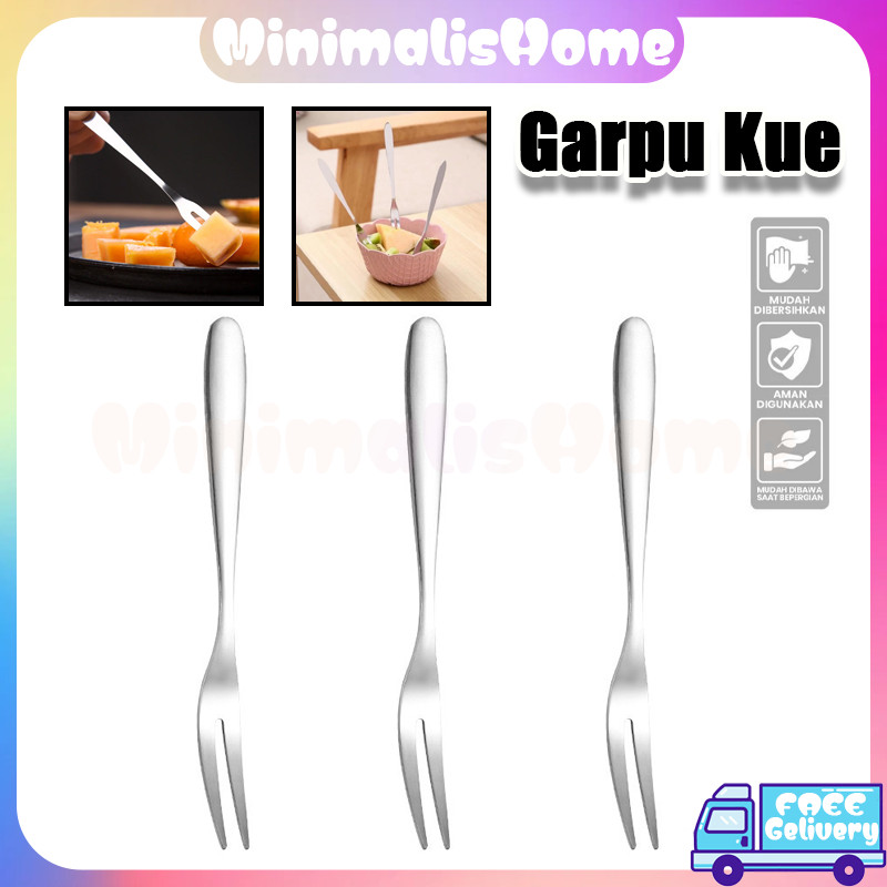 Garpu Buah Stainless Garpu Buah Kecil / Garpu Kue