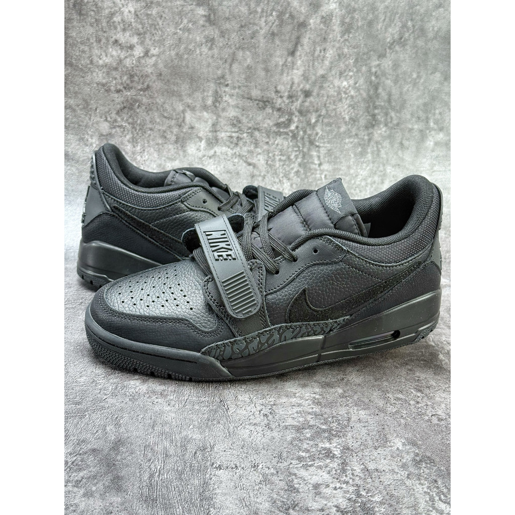 N1K3 A1R J0RDAN Legacy 312 Low Sepatu kets kasual nyaman serbaguna klasik kelas atas Black Warrior