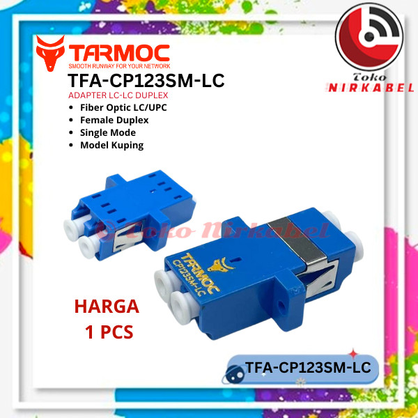 Tarmoc Coupler LC-LC Duplex Fiber Optic | LC-LC Fiber Adapter Duplex ( kuping )