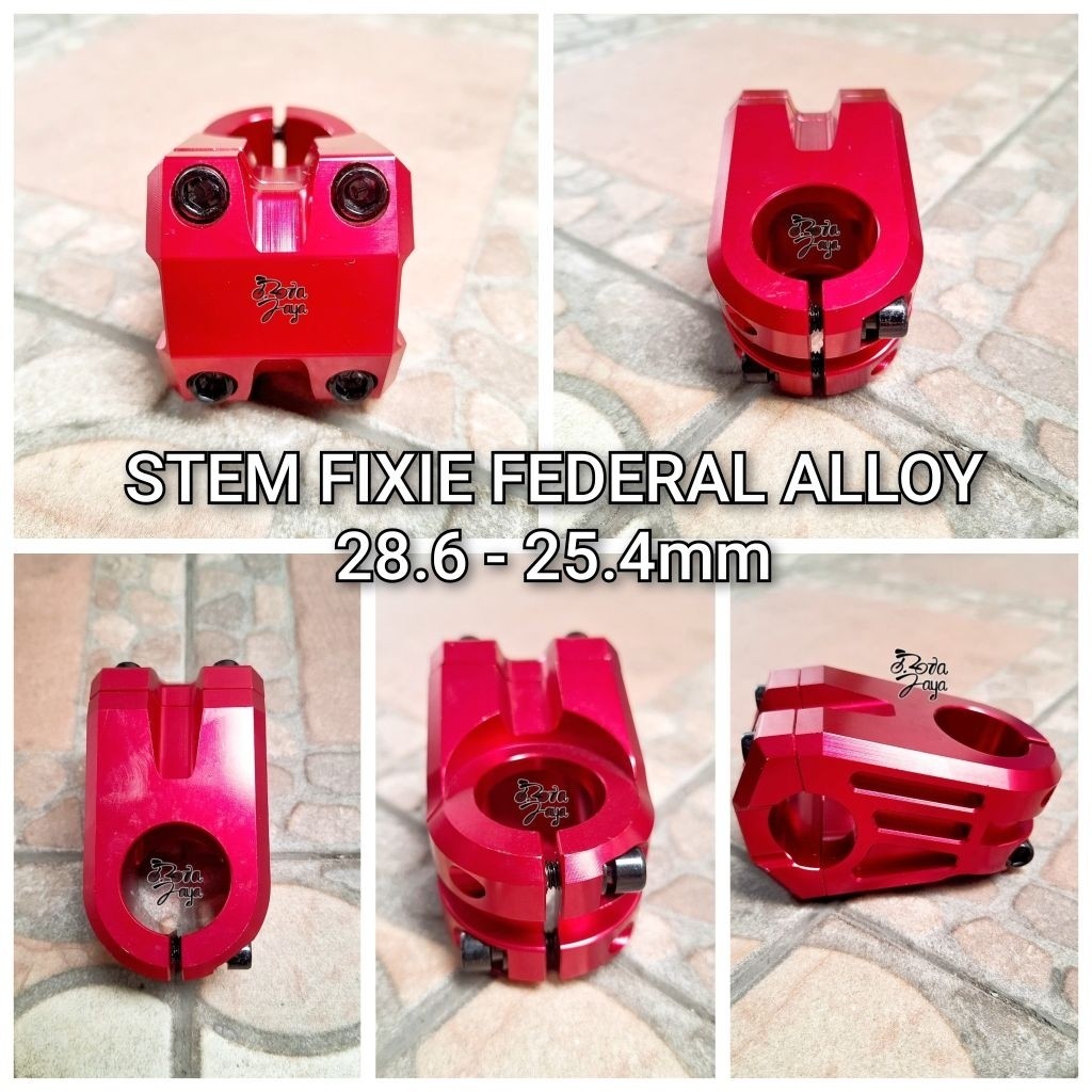 STEM FIXIE FEDERAL ALLOY 28.6 - 25.4mm SPAREPART SEPEDA TERMURAH