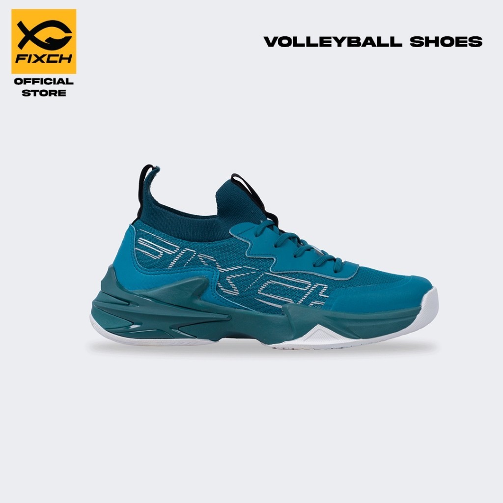 FIXCH - Impish Tealgreen - Tealgreen - Silver volleyball shoes