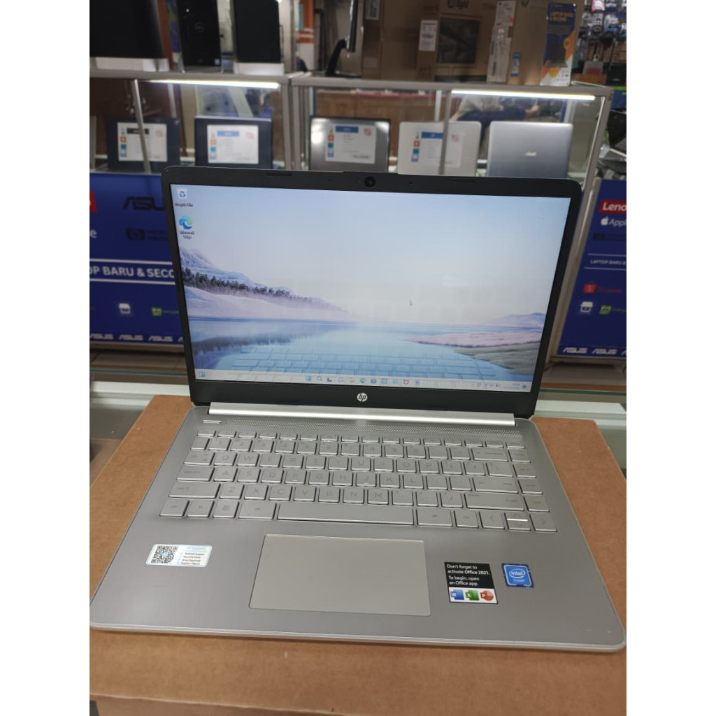 LAPTOP HP 14S - DQ0510TU INTEL CELERON N4120 RAM 4 GB SSD 256 SILVER