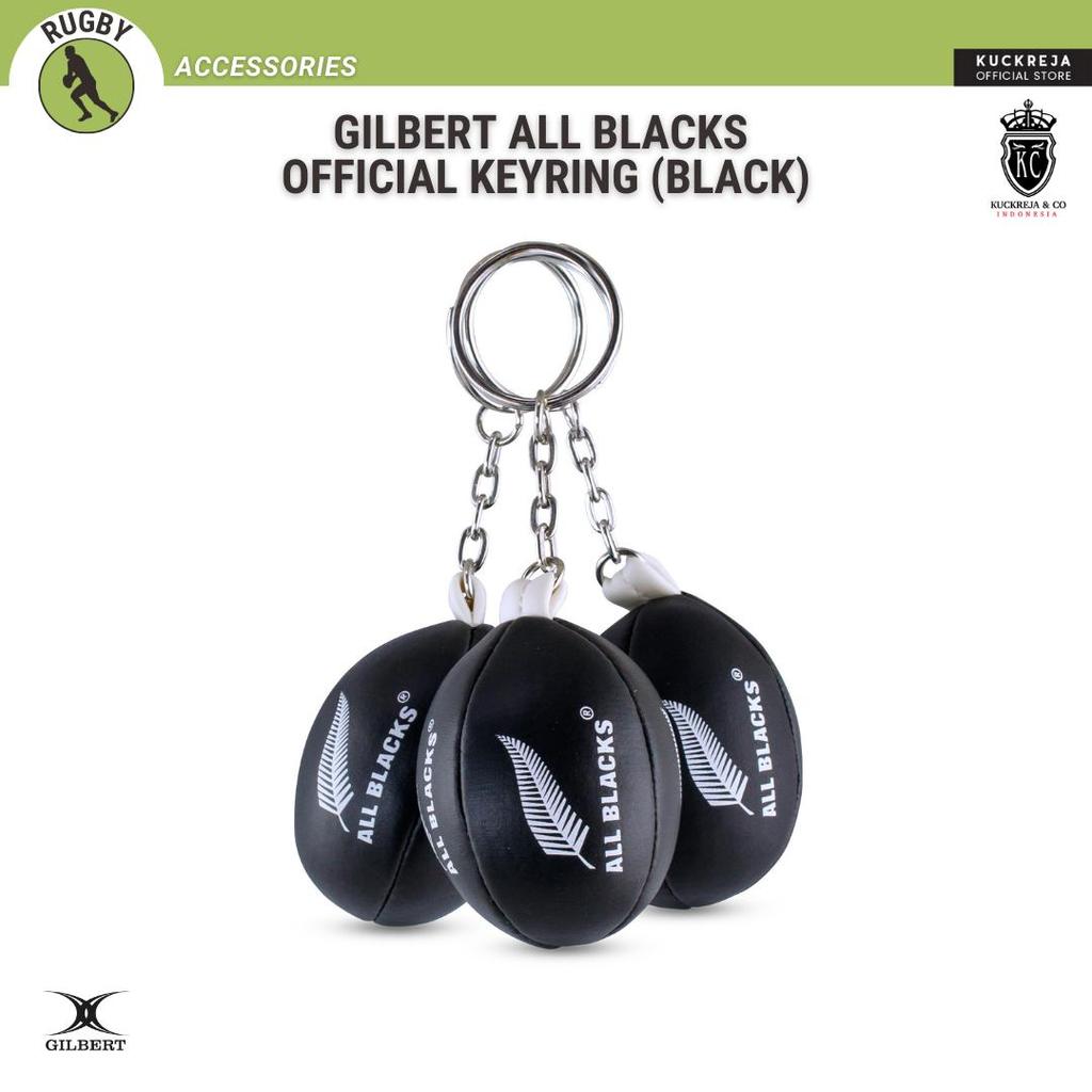 Gilbert All Blacks Official Keyring (Black)