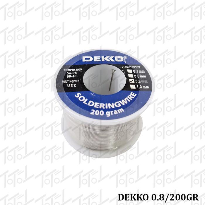 [TAUKO STEEL] Dekko Timah 0.8 200gram / Dekko 0.8/200gr / Dekko Timah 0,8 mm 200 gr