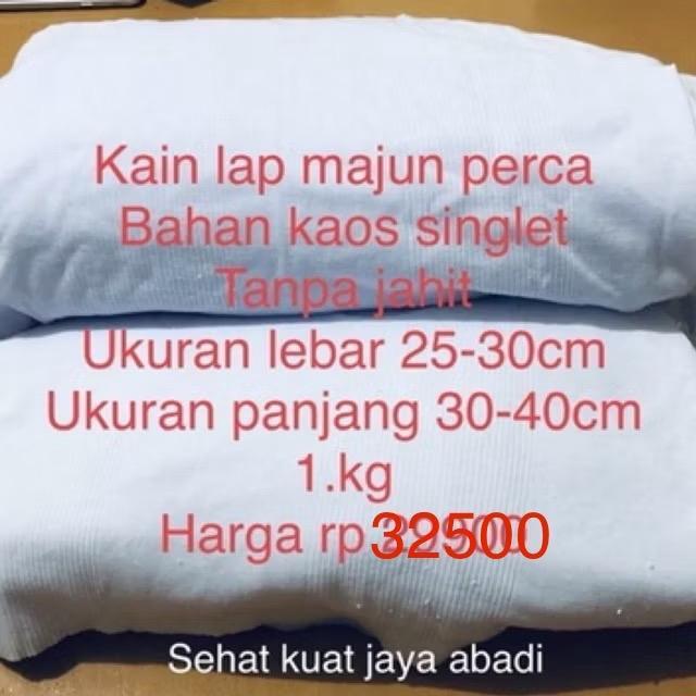 KAIN LAP MAJUN PERCA BAHAN KAOS SINGLET ISI 1 kg