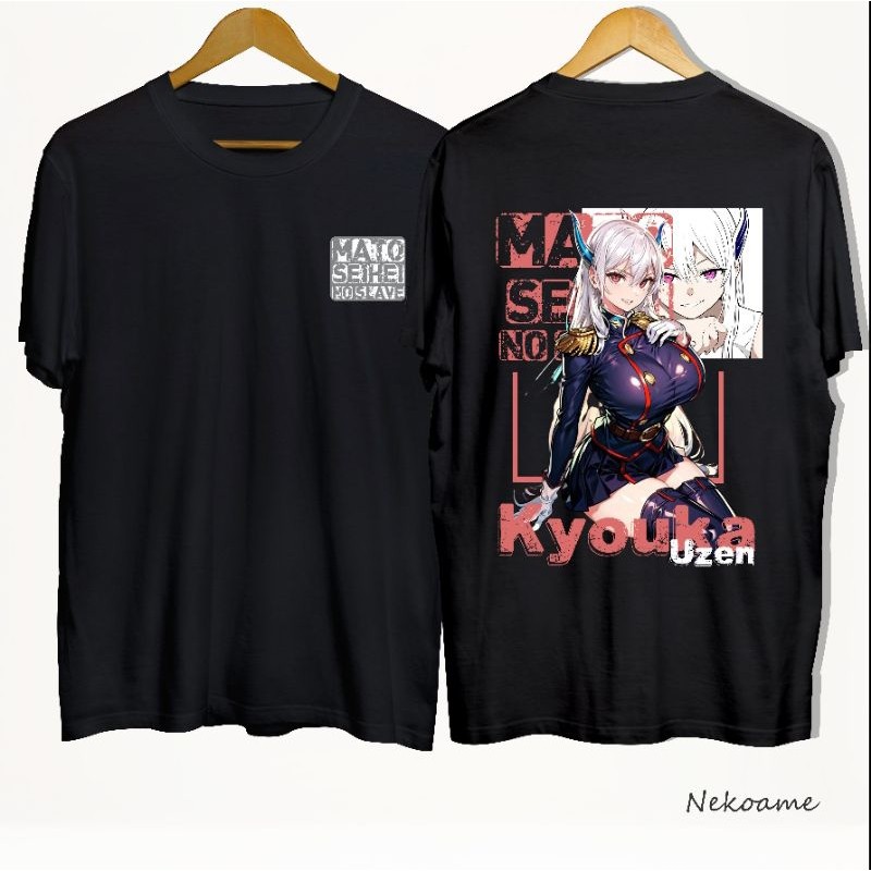 Kaos Kyouka Uzen Mato seihei no slave  Bahan Katun DTF Premium Pakaian Unisex
