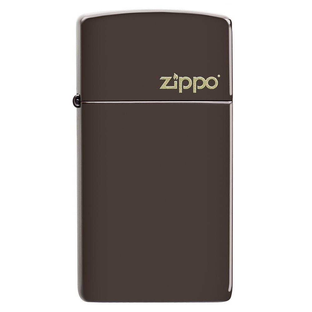 Zippo Slim® Brown Zippo Logo 49266ZL