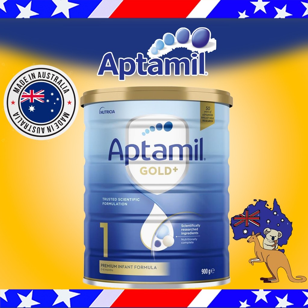 Aptamil Gold+ 1 Baby Infant Formula 900g Susu Formula Australia Aptamil 0 hingga 6 bulan