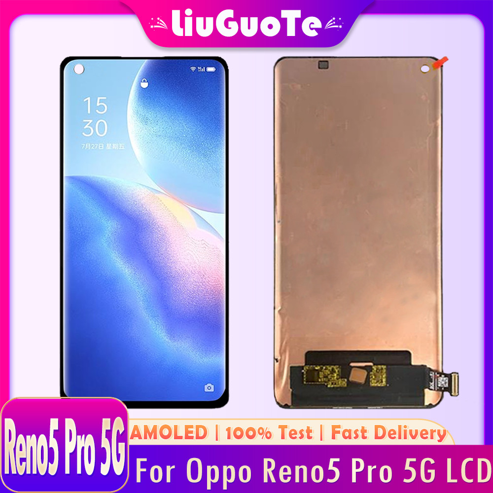 6.55" AMOLED LCD For Oppo Reno5 Pro LCD splay Screen Touch gitizer For Oppo Reno 5 Pro LCD PDSM00 PD