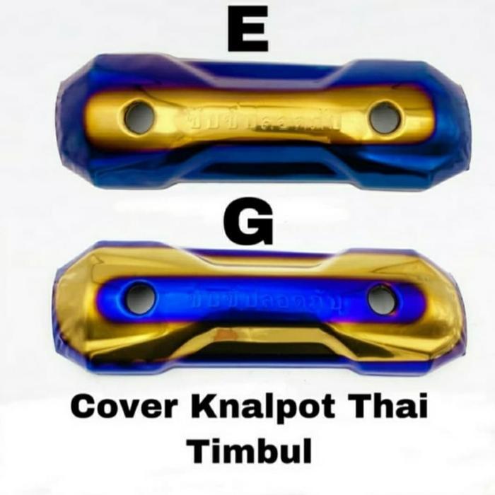 Tameng Knalpot Zoomer Two Tone Tulisan Thailand Beat Scoopy Vario 110