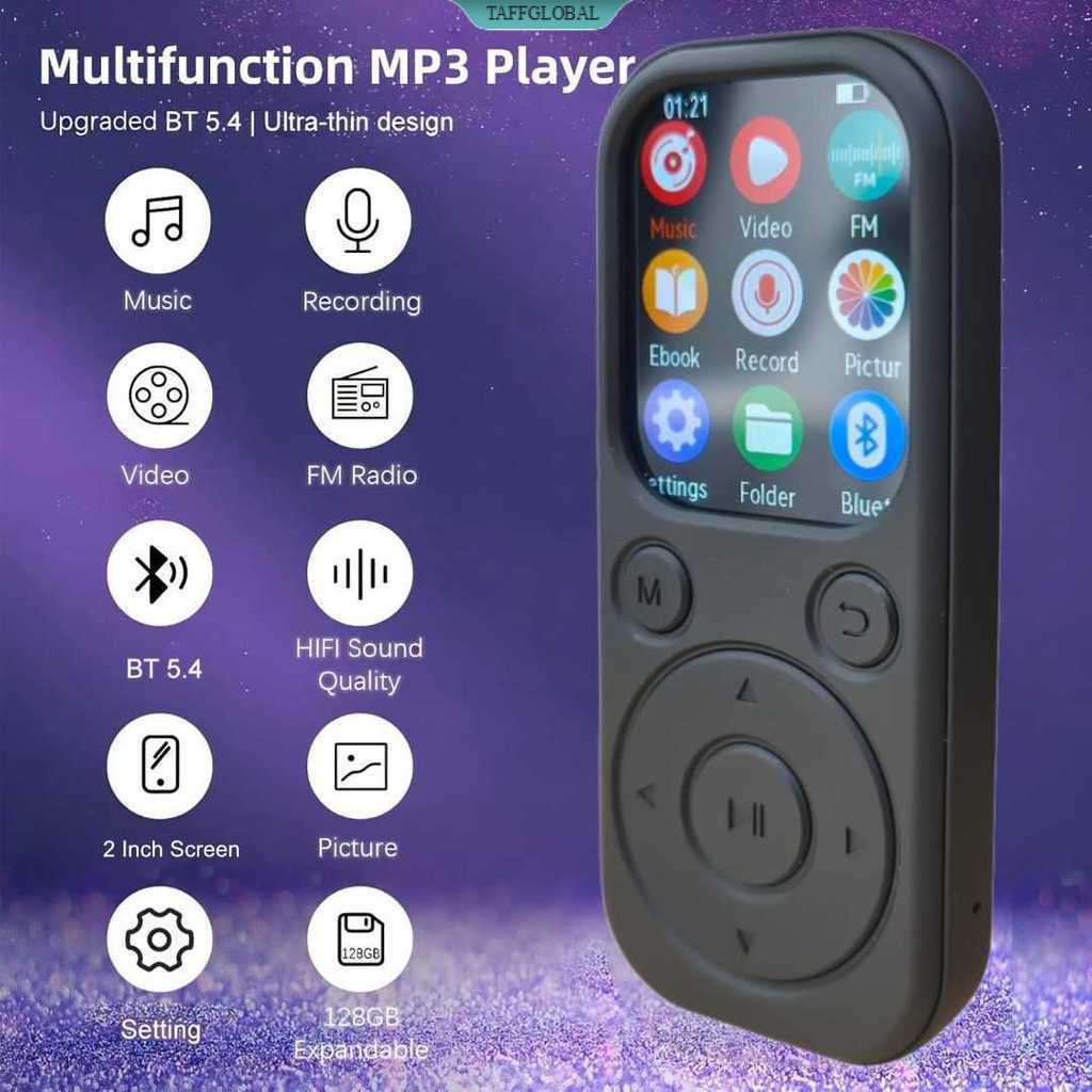 MP3 Digital Audio Player HiFi Bluetooth MP4 2 Inch 210mAh - SD-09