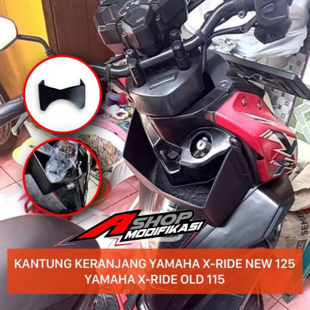Aksesoris Yamaha Xride Keranjang Xride New 125 Side pocket X-ride 125 New
